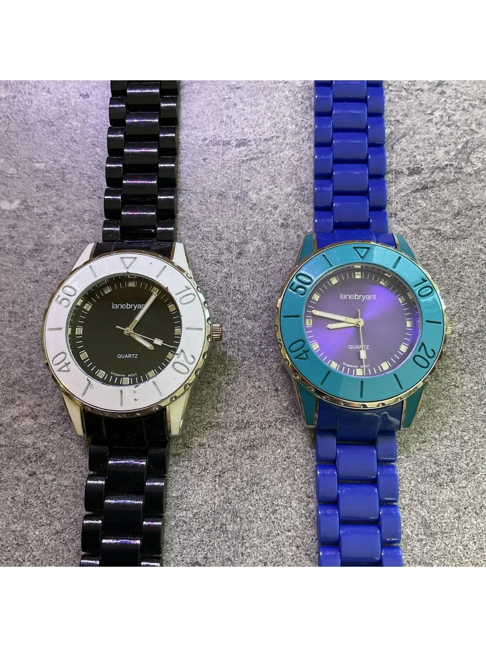 Beautiful Pair Of Colorful Lane Bryant Womens Watches Both Watches Run Great B-Y